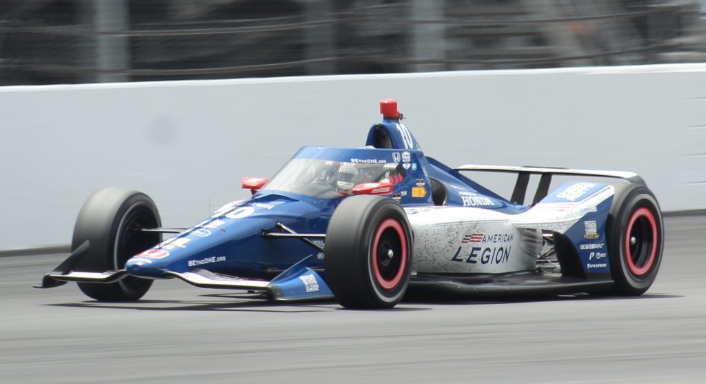IndyCar-föraren Alex Palou år 2023, körandes för sitt team Chip Ganassi Racing.